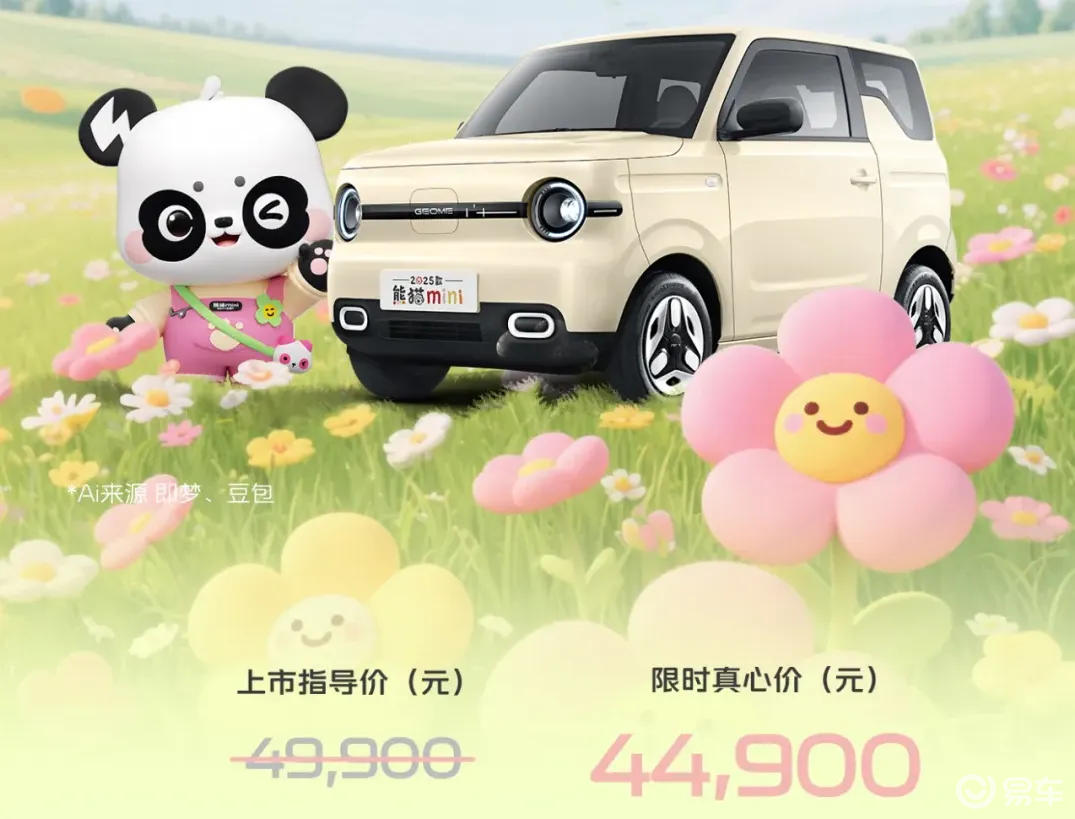 4.49万起，吉利熊猫mini元气熊上市
