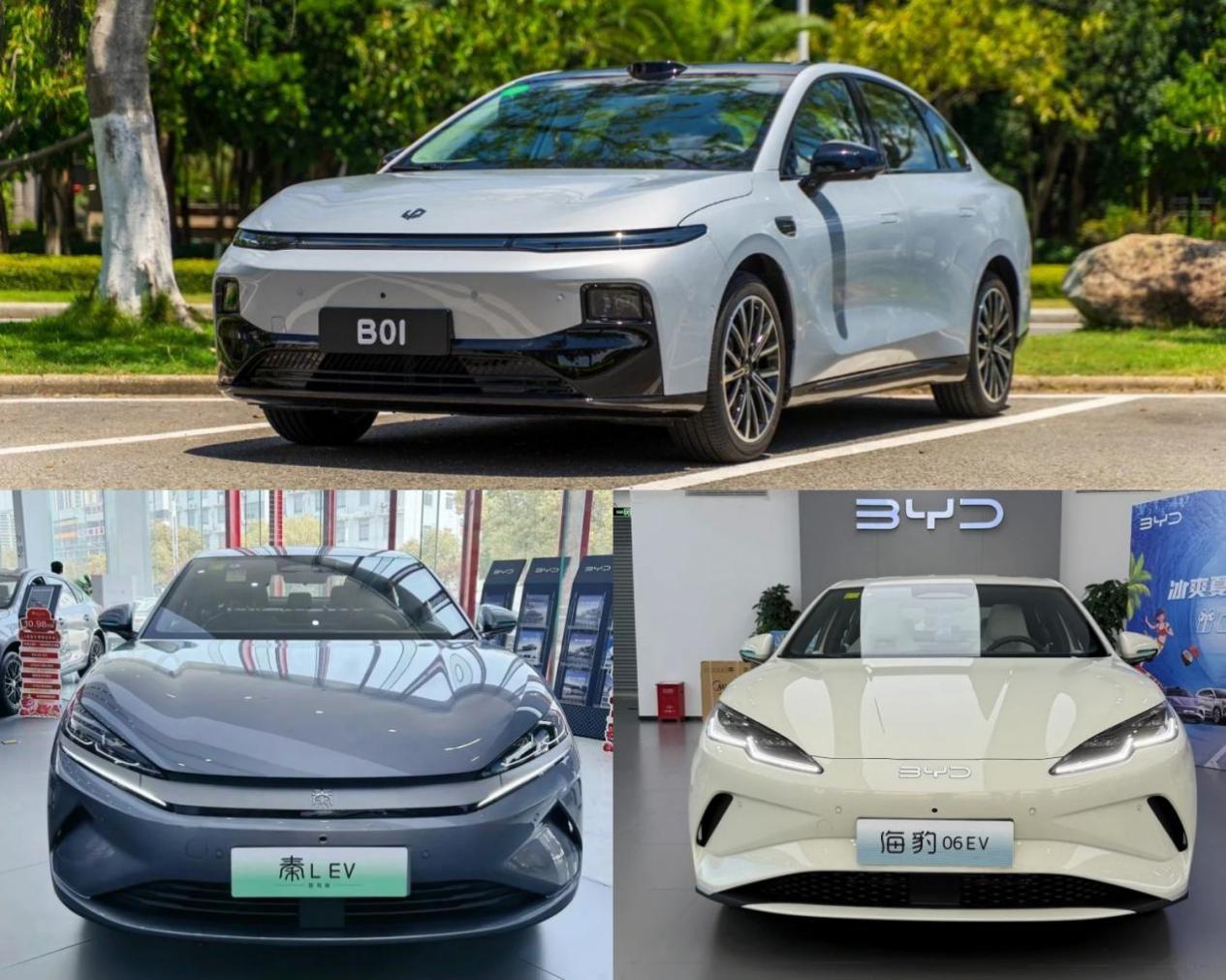 10万左右买轿车，秦L、海豹06、零跑B01，选谁更值？