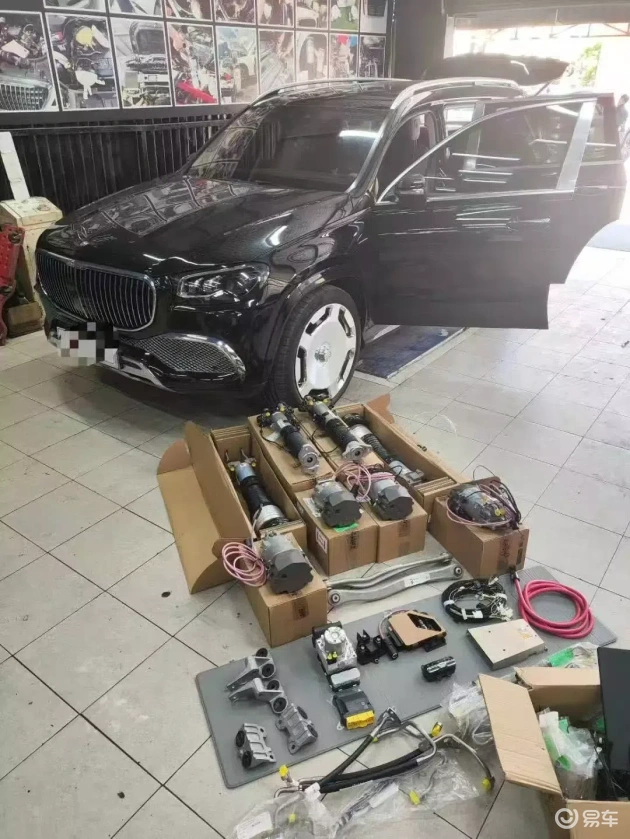 越南迈巴赫GLS480升级原厂魔毯空气悬挂，提升驾驶体验